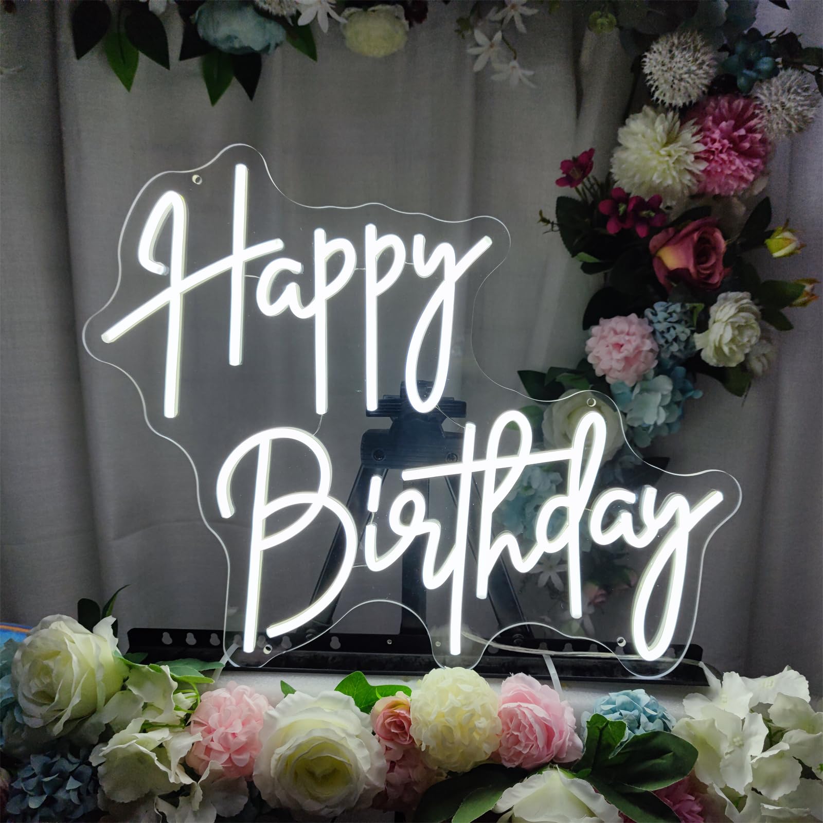 Amazon.co.jp: INSNEnN Happy Birthday ネオンサイン 壁装飾用 30×24.2