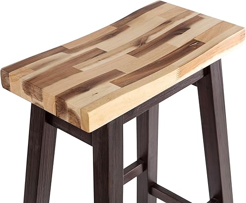 Miniatura 87 de Boraam Sonoma Taburetes de bar de cocina sin espalda, cepillo de alambre gris tormenta, juego de 2 Cepillo de alambre gris tormenta,Cepillo de