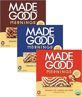 MadeGood Mornings Soft-Baked Oat Bars Variety Pack (30 count)