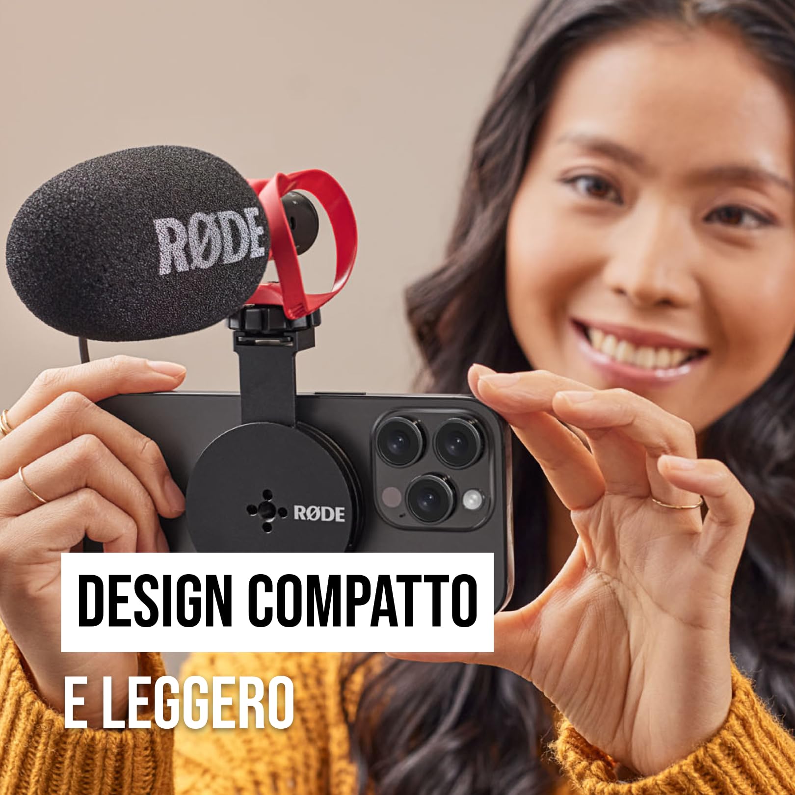 RØDE Supporto magnetico per smartphone con slot per shoe fredda e filettatura da 1/4 di pollice (compatibile con MagSafe).