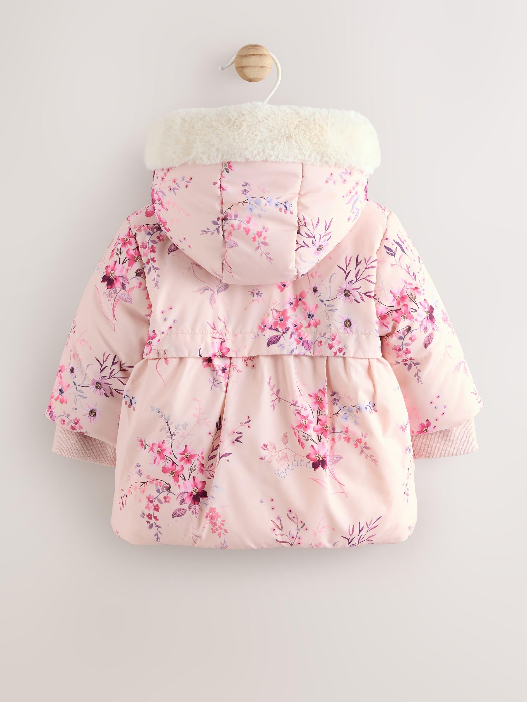 NEXT Bambina Giubbotto bebè a fiori | Neonato, Standard, Zipper, Lavabile in lavatrice