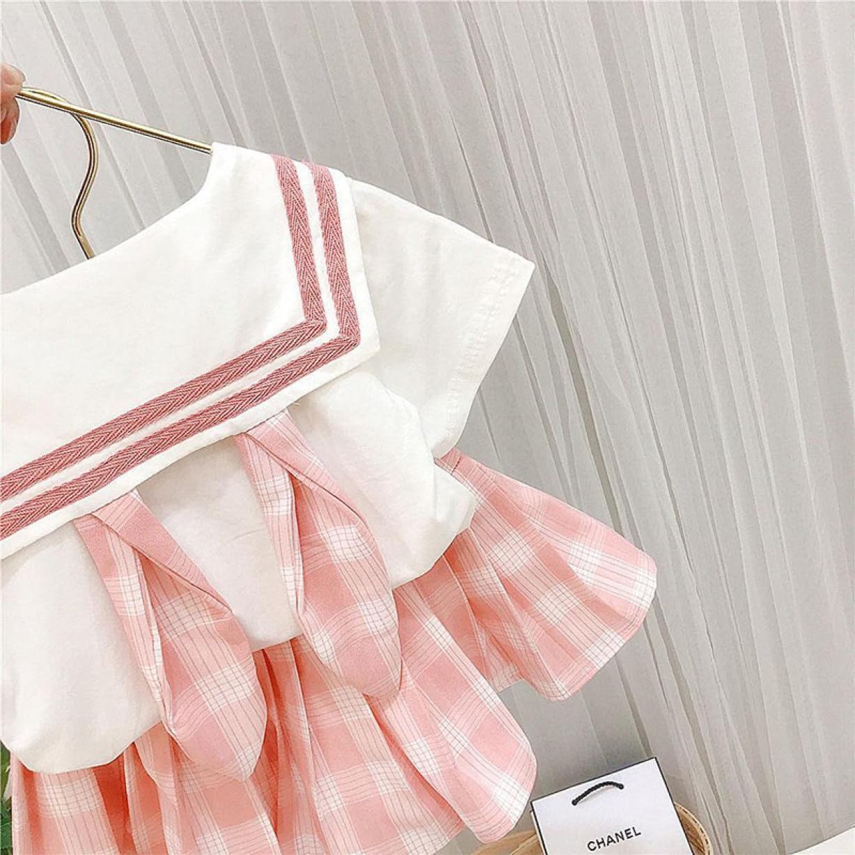 [YJSO] 制服セット スーツ 女の子 子供服 JK制服 プリーツスカート スーツ 半袖 セーラー服 ２点セット 上下セット フォ