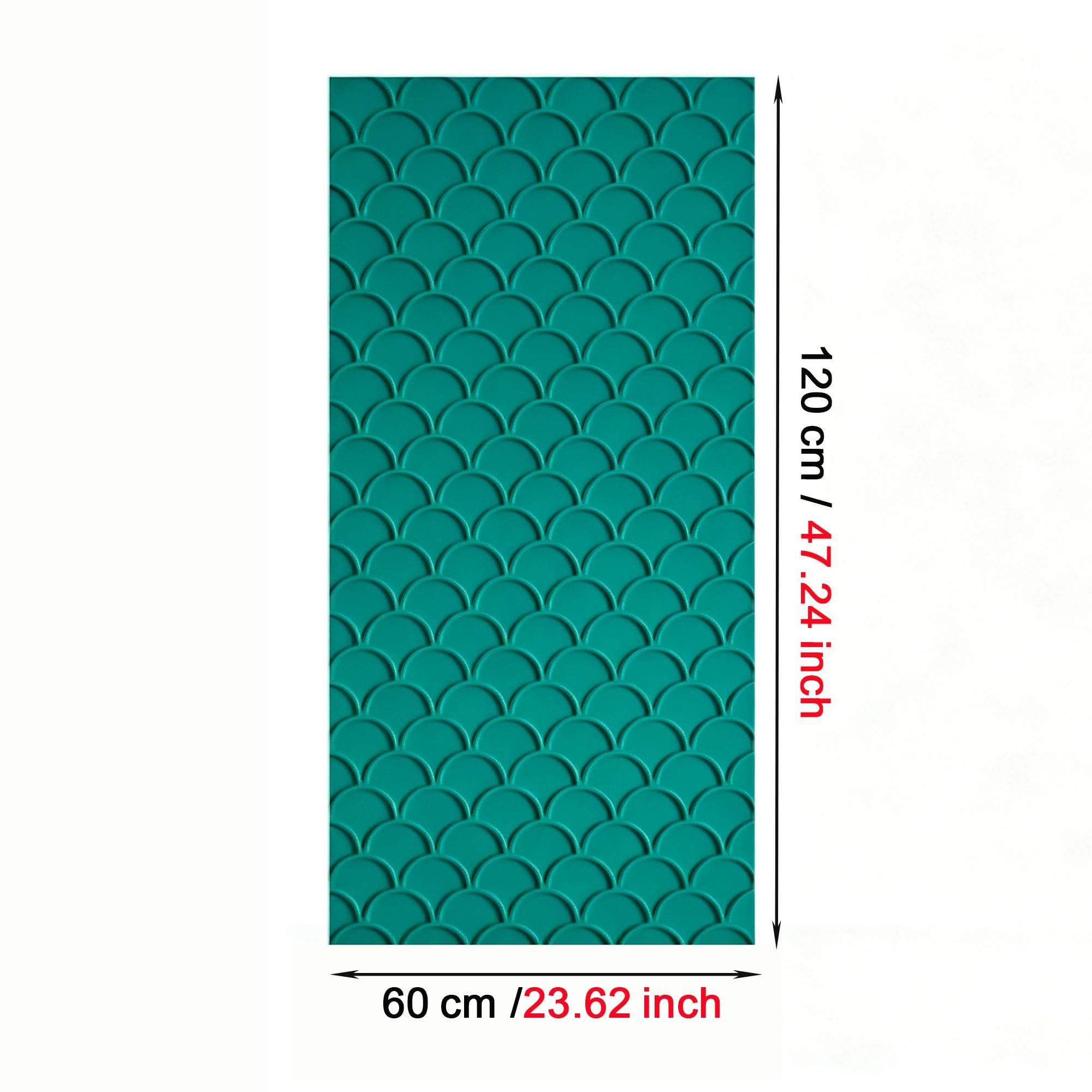Paneles De Pared 3D Con Textura De Ladrillo Y Patrón De Escamas De Pez