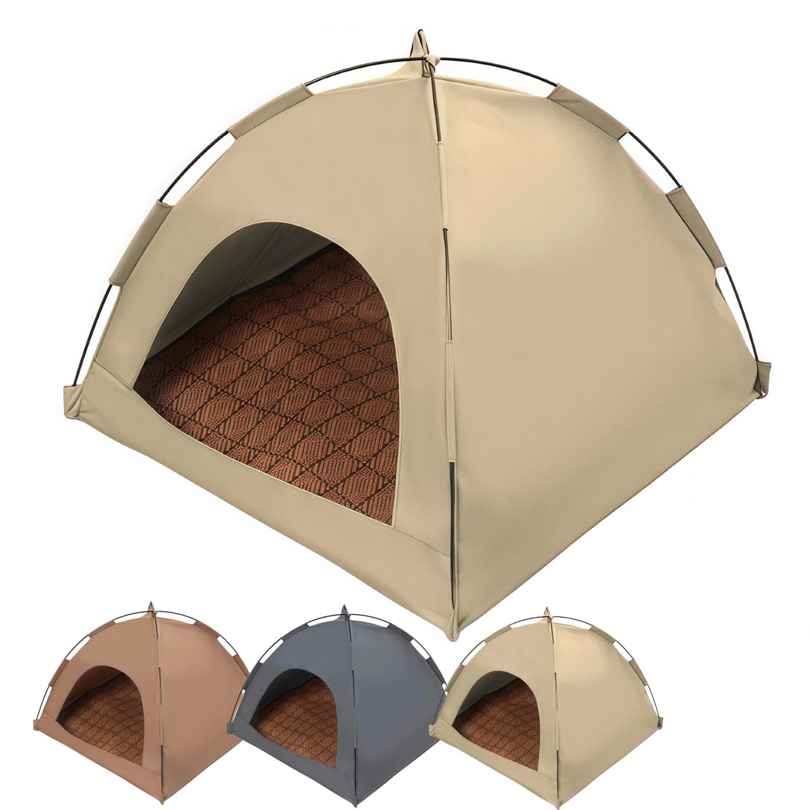 Tente pliable pour animaux lavable et imperméable avec fenêtres