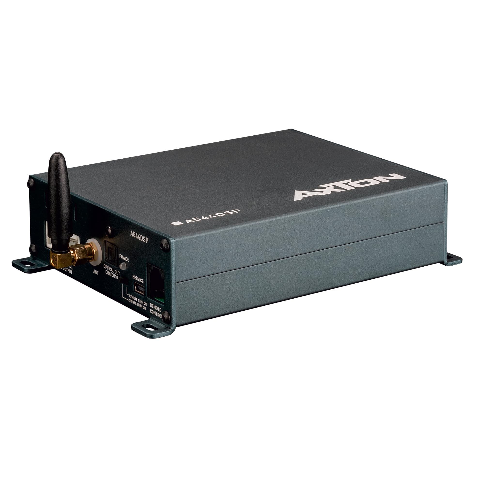 AXTON A544DSP: 4-Kanal Verstärker mit 10 DSP-Kanälen, optischer Eingang, Endstufe verlinkbar, ausgestattet mit Handy App-Steuerung, Bluetooth Audiostreaming, Hi-Res Audio optional