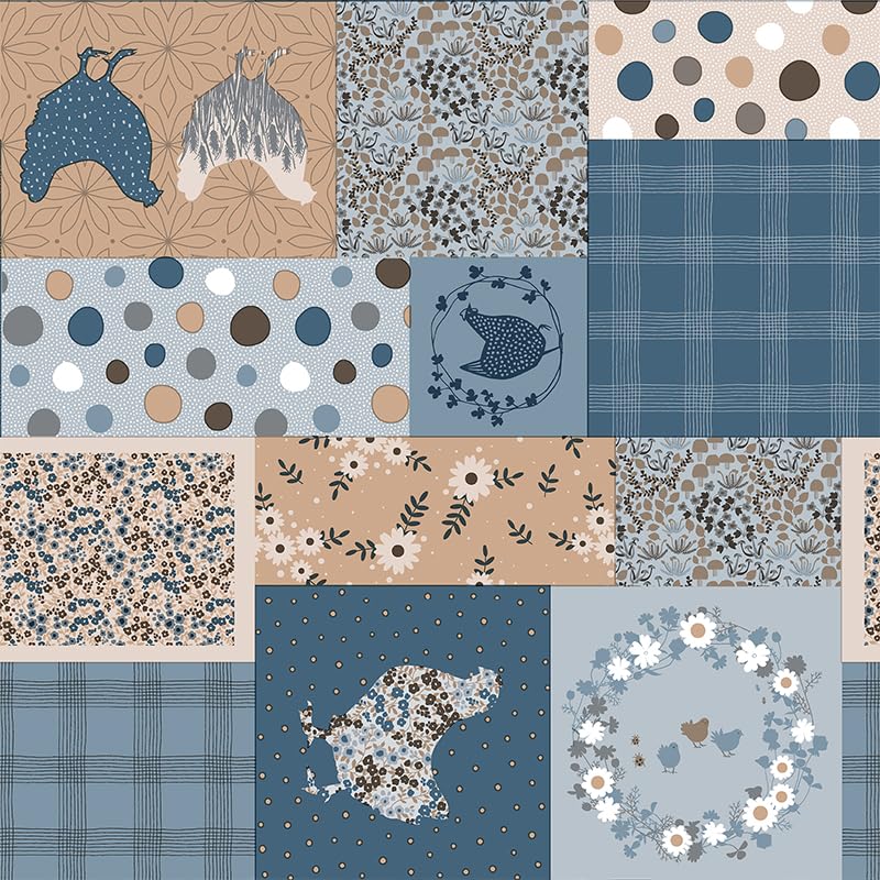 Martina Home Tablecloth Oilcloth Patch Blue 180 x 140 cm, 70.9 x 55.1 inch (Square) - Image 3