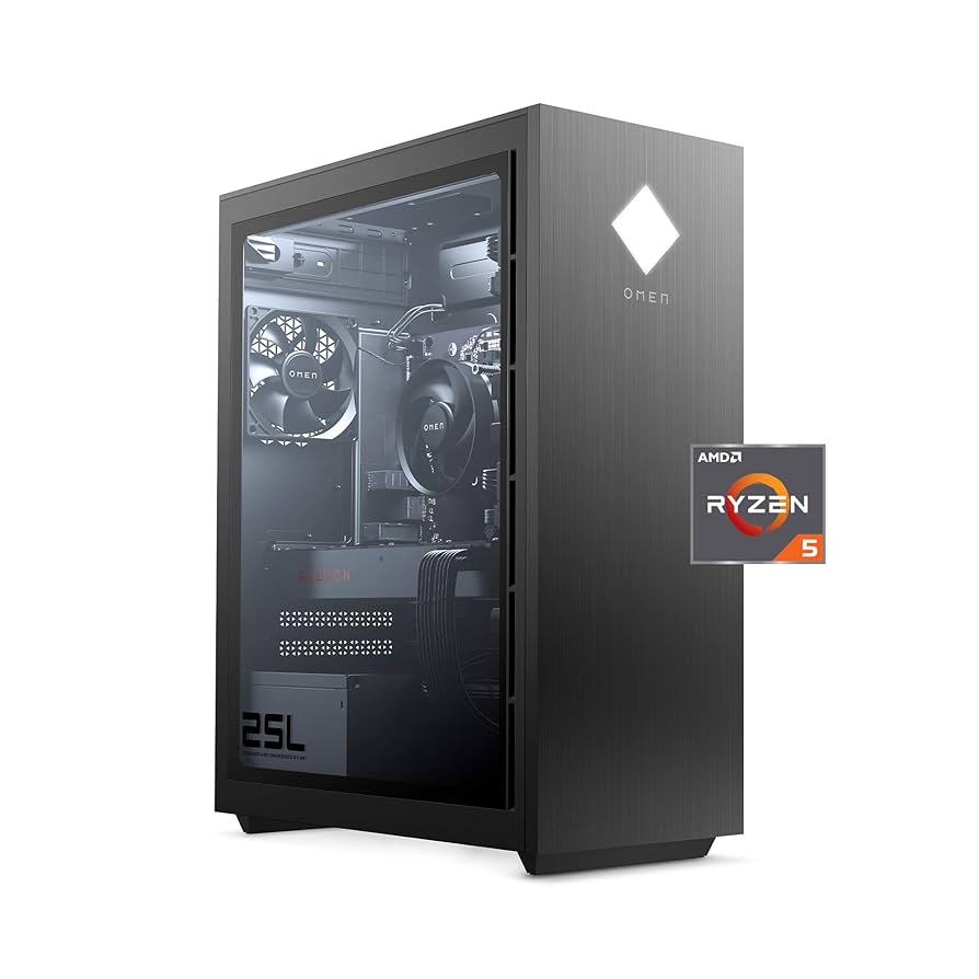 Amazon.com: OMEN 25L Gaming Desktop PC, AMD Radeon RX 5500, AMD