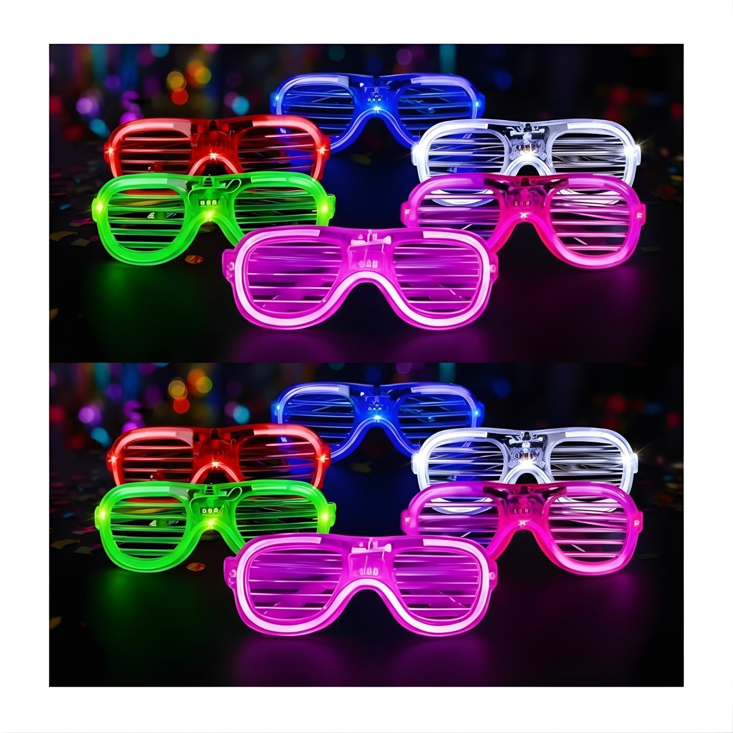 Assorted Night Sunglasses Pack of 12 | DJ Shows, Birthdays, Events & Celebration Props-image-12