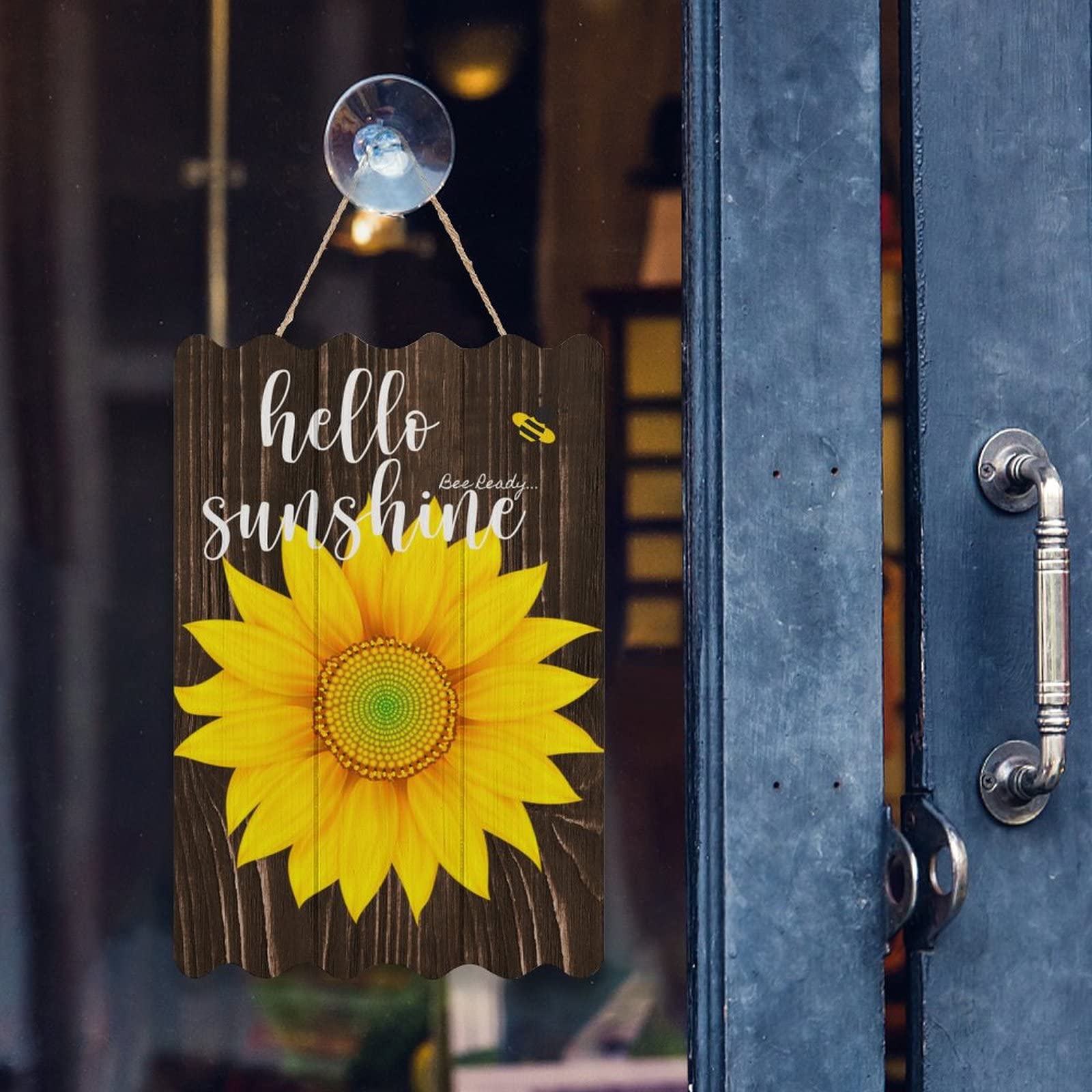 Hot Sunshine Targa Decorativa In Legno Con Anguria - Scritta Inglese - 5x5x3 Cm Per Scrivania - 2