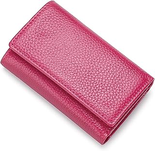 JINANSTAR Estuches de Llave Bolso de Cuero for Llaves, Monedero for Mujer, Bonito Bolso for Llaves con Cerradura, for Hombre Bolsa de Llaves (Color : Rose, Size : 11.2x7x2.5cm)