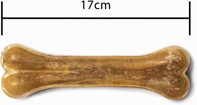 Bontoy Delicious Chew Bone 17 cm - 1000g made from pressed cow skin. The perfect chewing fun for your dog