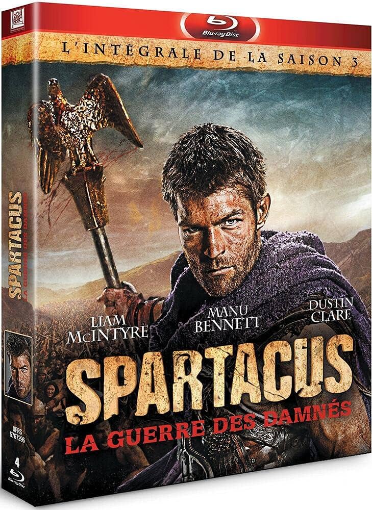 Spartacus : La Guerre des damnés-L'intégrale de la Saison 3 [Blu-Ray]: DVD  et Blu-ray : Amazon.fr