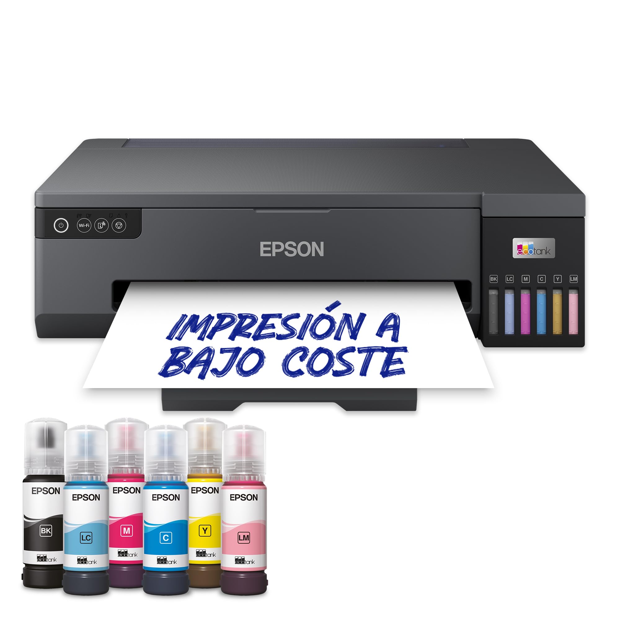 Epson EcoTank ET-18100 Impresora de Depósito de Tinta | Impresión Fotográfica | Tintas 6 Colores | Wi-Fi | A3+| Imprimir CD/DVD y Tarjetas de Identificación de PVC | Soportes Especiales hasta A3+