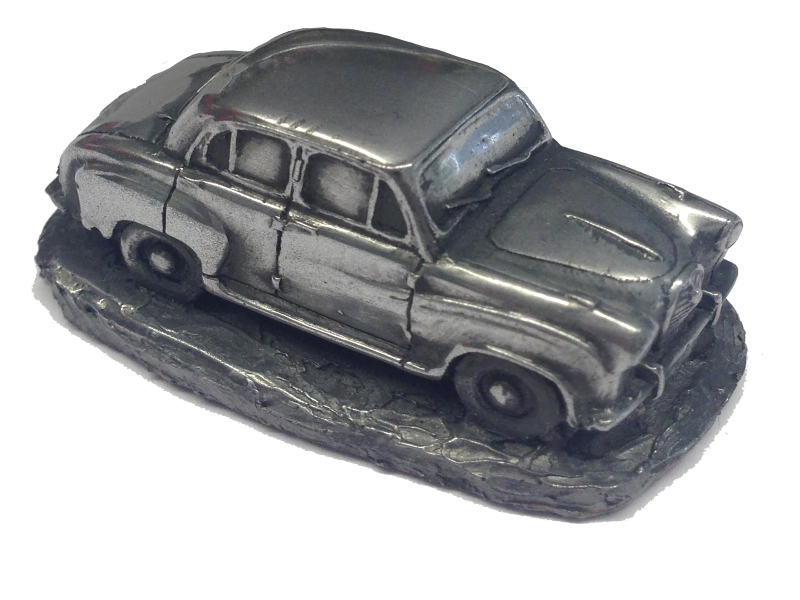 ref6 Austin A30 4 Door Saloon British car Pewter Effect 1:92 Scale model vehicle