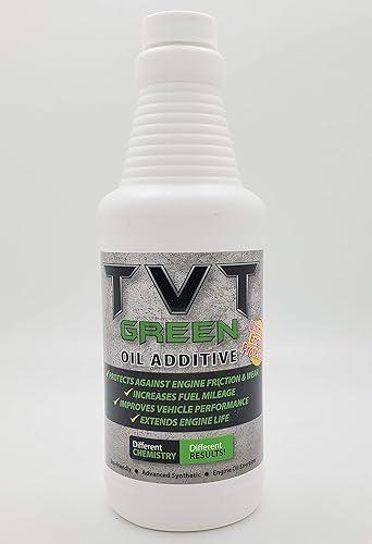 TVT GREEN Aditivo de aceite de motor suplemento MPG antifricción (16 onzas)
