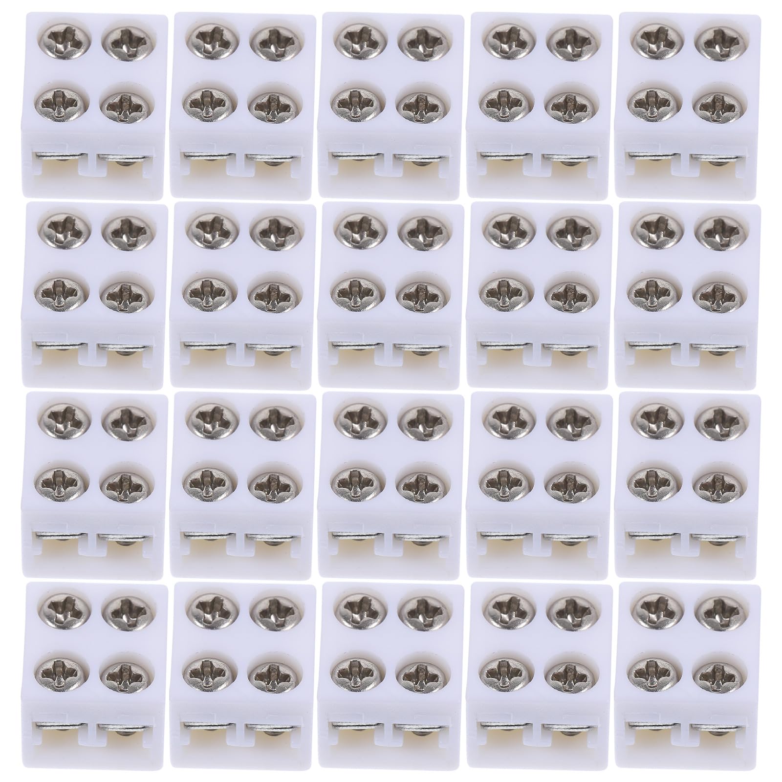 Conectores de Tiras de Luz LED sin Soldadura de 2 Pines Adaptador Atornillado para Tira de 8 MM Compatible Cables Sólidos y Trenzados 18-22 Awg Pack de 50 Unidades para