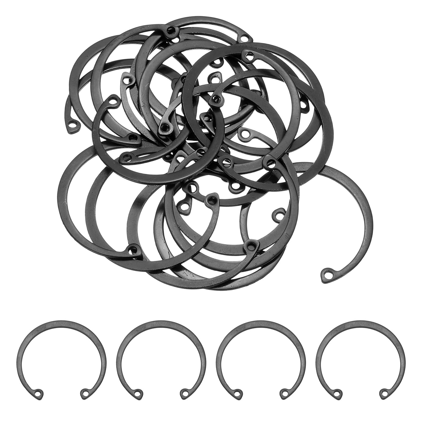 Internal Retaining Rings - 20 Pcs 65Mn Steel -21 Internal Retaining Rings - 20 Pcs 65Mn Steel -21