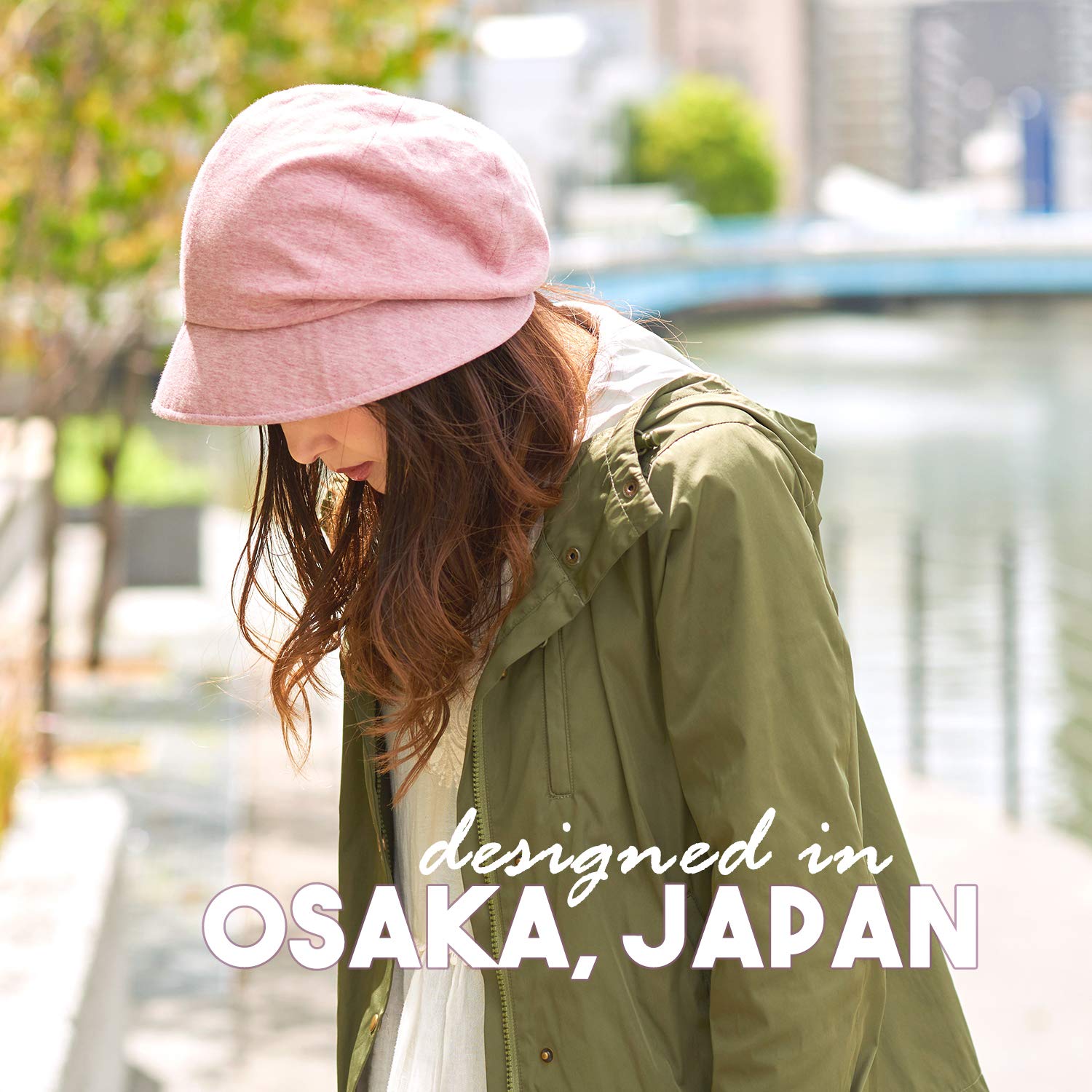 Chapeau Soleil Femme en Coton Bio Doux 100%, Capeline d'Été Au Design Japonais, Casquette Anti UV Protection