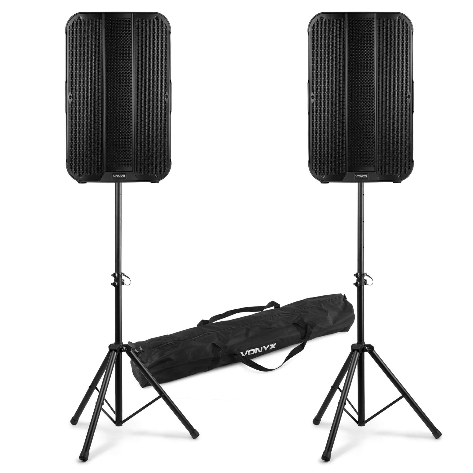 Enceinte Active VONYX VSA08BT - 250W Bluetooth, Woofer 8 Pouces, Pour DJ Mobile