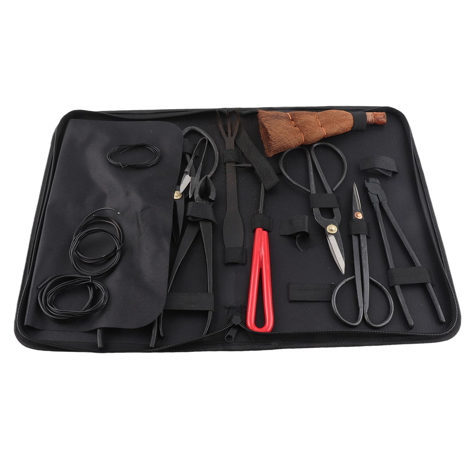 Juego de herramientas para bonsái, 12 piezas, kit de herramientas para bonsái, juego de herramientas para jardinería, suculentas, kit de recorte de suculentas de acero al carbono