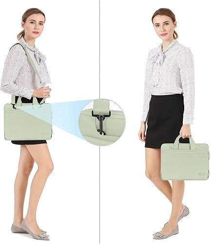 Miniatura 65 de MOSISO - Bolsa de hombro con protección de 360° para MacBook Air/Pro, laptop de 13-13.3 pulgadas, MacBook Pro 14 2023-2021 A2779 M2 A2442 M1, funda