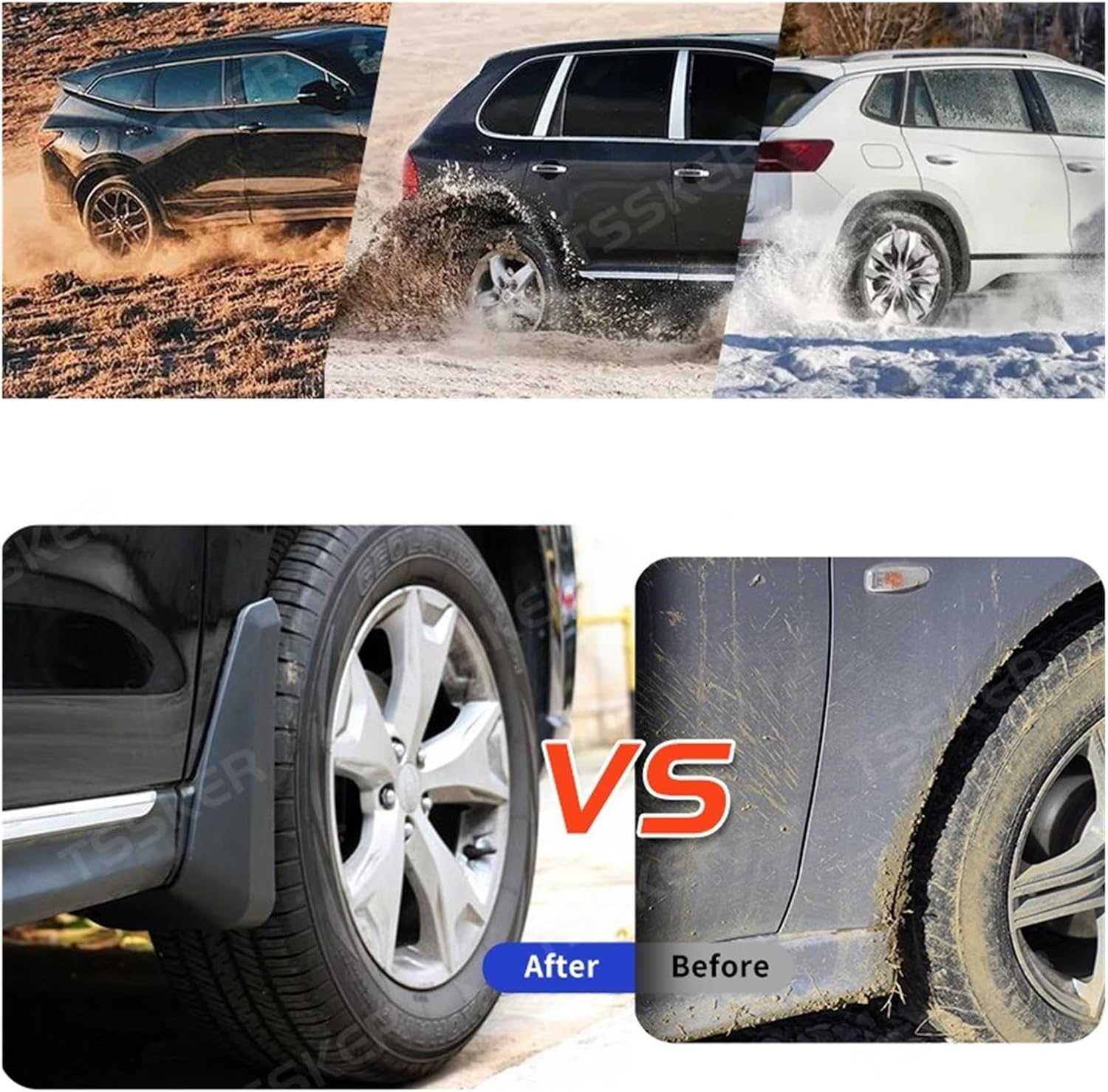 Fit for FX35 2004-2008 2005 2006 2007 Splash Guards Mud Flaps car Accessories