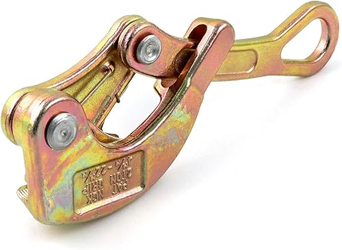 Miniatura 3 de QWORK Tirador de mandíbula de la cuerda de acero del apretón del alambre del agarre del cable de 2 T para la cuerda de alambre, tirando de 4408