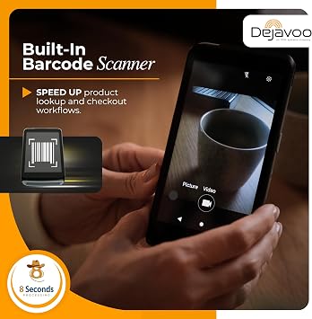 P5: Compact Mobile Card Reader POS - Touchscreen Checkout & Barcode Scanner