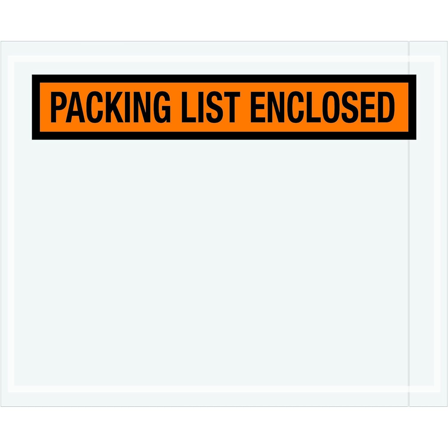 Partners Brand PPL12 "Packing List Enclosed" Envelopes, Panel Face, 4 1/2" x 5 1/2", Orange (Pack of 1000)