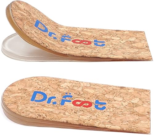 Vista 31 de Dr.Foot Insertos ortopédicos ajustables para levantamiento de talón, plantilla de aumento de altura para discrepancias de longitud de piernas, Beige