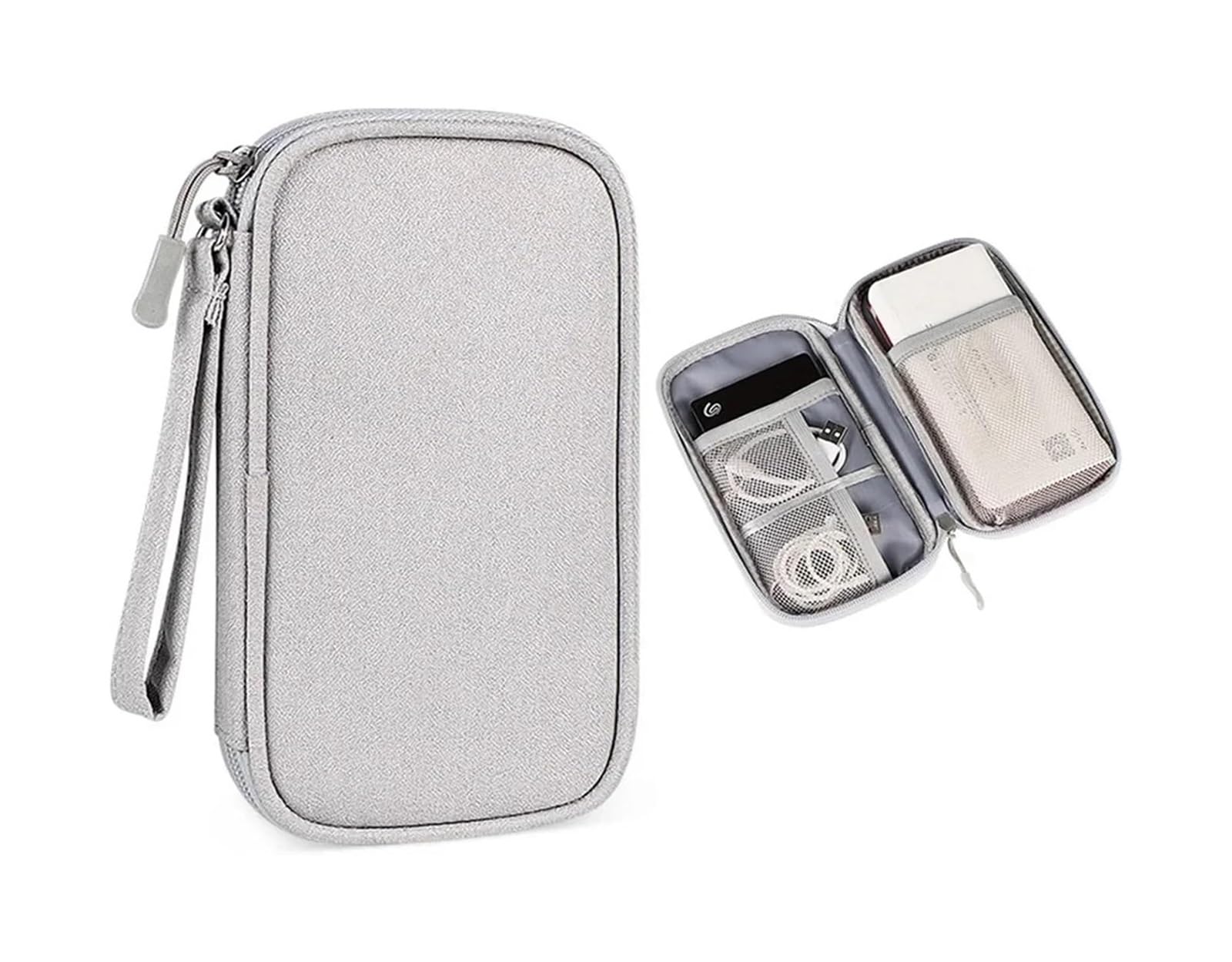 Torba na organizery do kabli 2 szt | Jednowarstwowe wodoodporne miejsce(Gray)