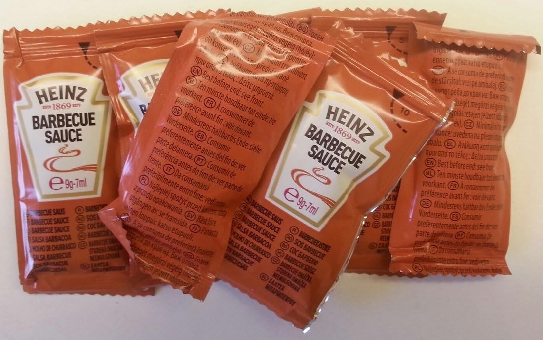 50 x Heinz Barbecue Sauce Individual Sachets Amazon.co.uk Grocery
