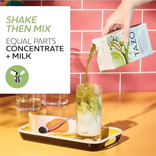 Miniatura 5 de TAZO Green Tea Matcha Latte Concentrate, Sweetened with Notes of Honeydew Melon & Tropical Fruit, for Hot or Iced Lattes, Mocktails, Easy-to-Serve