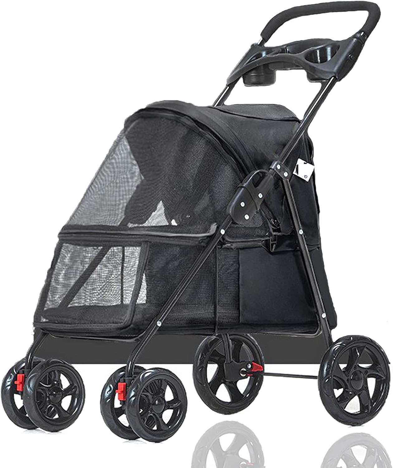 ペットカート ペット用ベビーカー 多機能 折りたたみ 4輪 猫 バギー 軽量 折りたたみ 犬 カートペットカートいぬ用 猫犬兼用 通