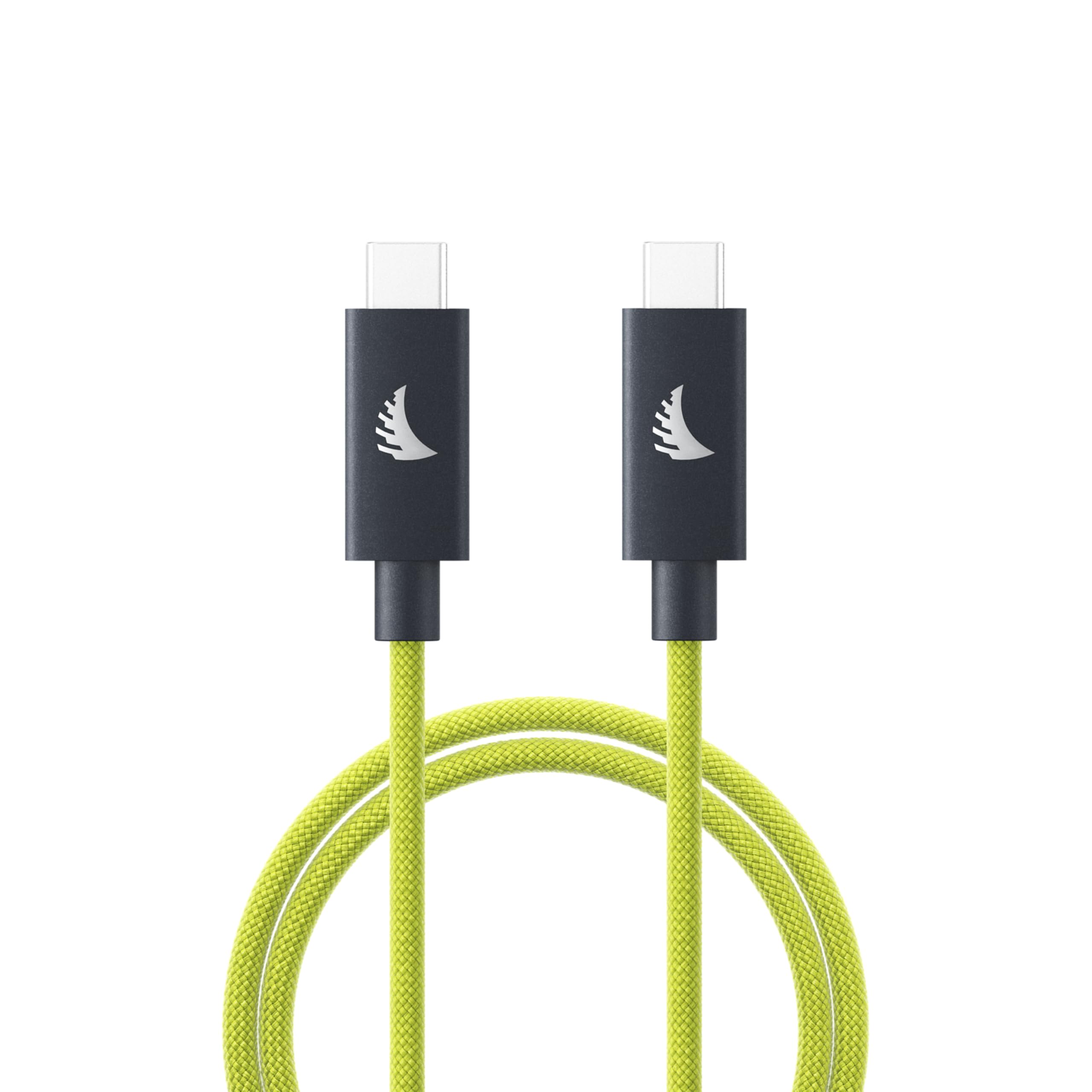 Angelbird USB-C 4.0 Solid Flex™ Cable Lime - 1 m - Full-Featured - für bis zu 40 Gb/s Datenübertragung, Schnellladen und hochauflösende Videoausgabe