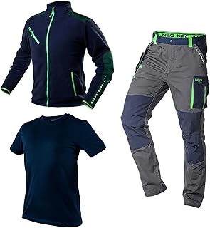 Herren Premium Arbeitshose, 100% Baumwolle 210 g/m2, Ripstop, Kniebereich mit Cordura verstärkt, regulierbarer Gummibund