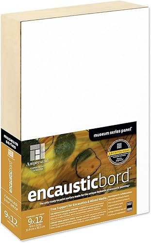 Miniatura 36 de Ampersand Art Supply Panel de pintura de madera: Serie Museo Encausticbord, cuna de 2 pulgadas, 8 "x 8