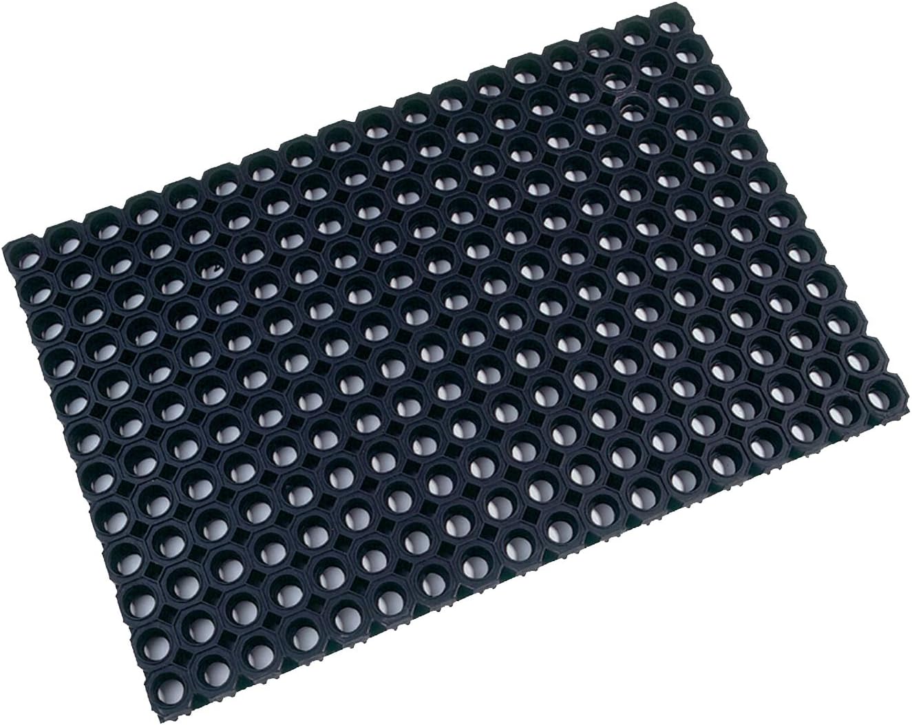 Ultralux Extra Heavy Duty Rubber Floor Mat, AntiSlip Indoor Outdoor Drainage Door Mat with