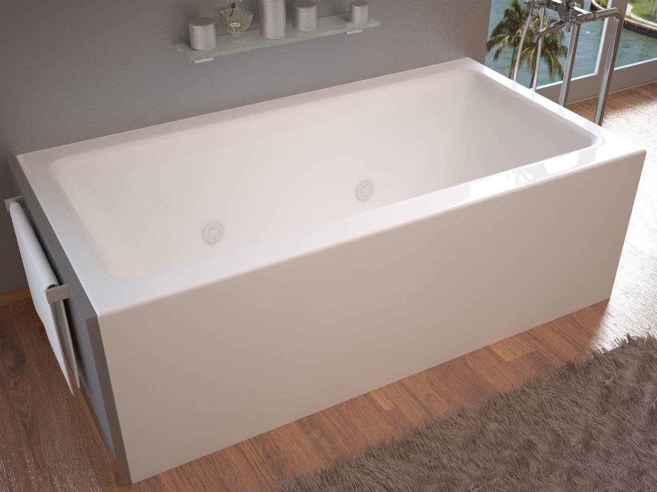 Venzi Vz3260shwl Madre Rectangular Whirlpool Bathtub, 32x60, Left Drain, White