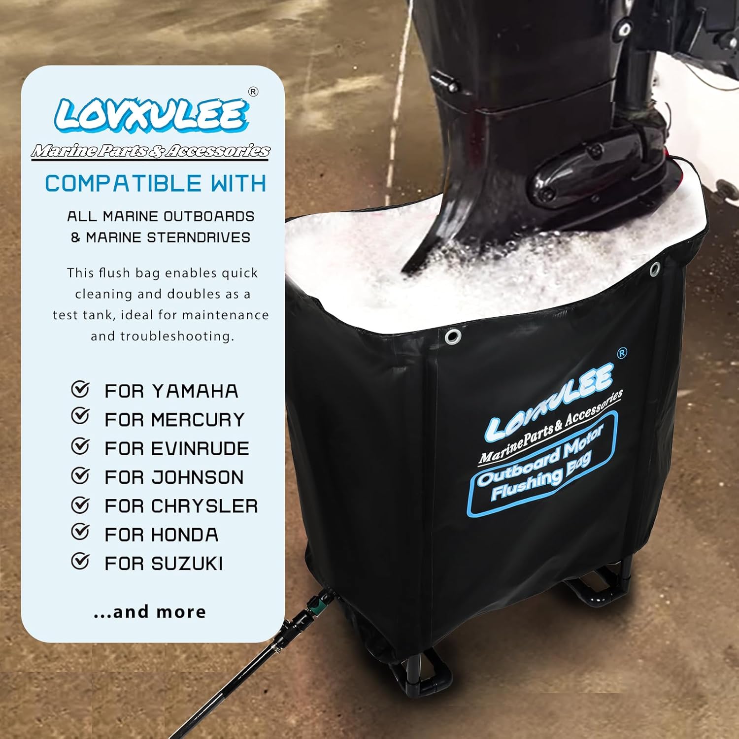 Outboard Motor Flushing Bag,Outboard Engines Flushing Bag,Outboard Flushing on Land