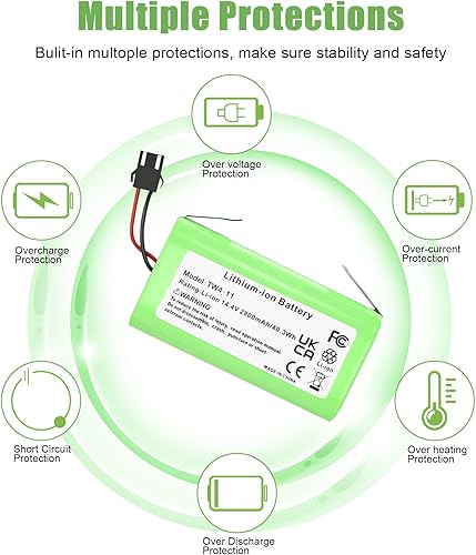 Miniatura 5 de KUNLUN Batería de repuesto para Eufy RoboVac 11 11C 11S 12 15C 15C MAX 25C 30 30C G10 híbrido G20 G30 G32 G40 híbrido y para Ecovacs Deebot N79 N79S