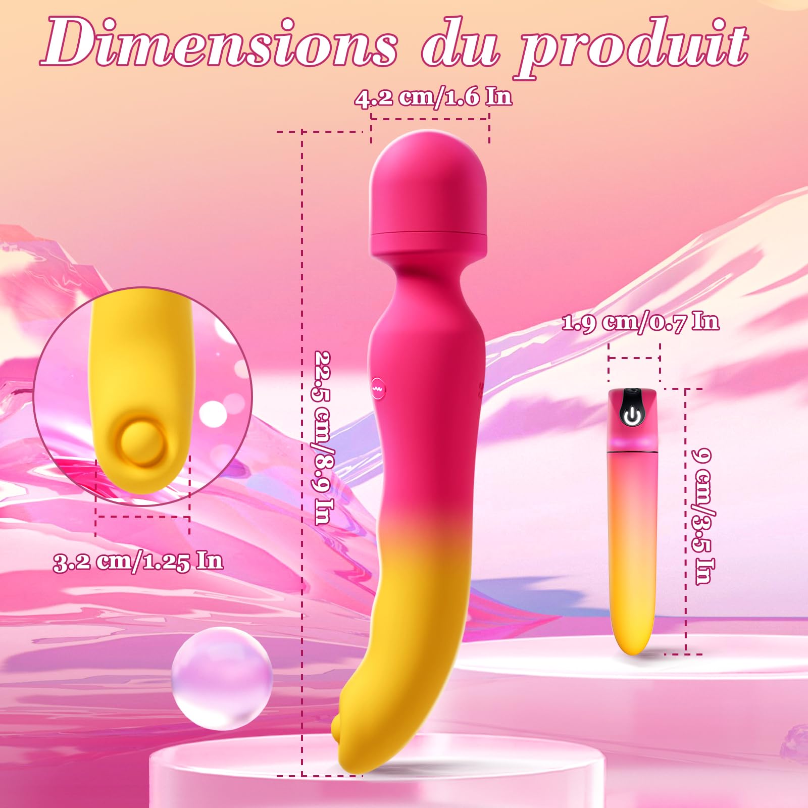 Vibromasseurs Feminin Sex Toys Gode Vibro-masseur Femme Sex - Sextoyse Femme Clitoridienne Vaginette, Sextoy Couple Homme Plaisir Sexes Toye Femmes, Sextoys Vibromasseur avec 7 Vibration & Pulsation