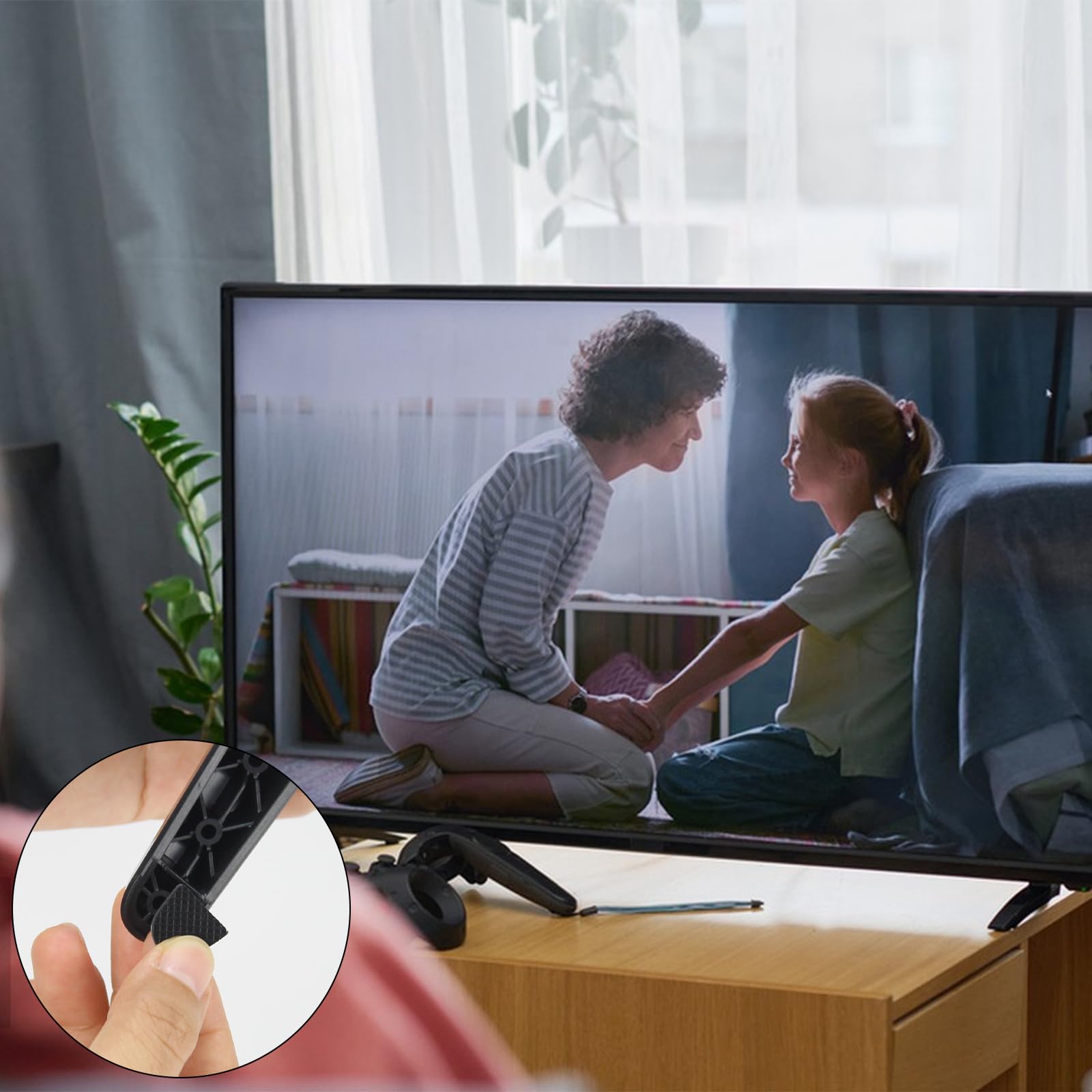 Piedistallo TV Universale Con Viti | Supporto Per TV 32-55 Pollici Nero - Foto 6