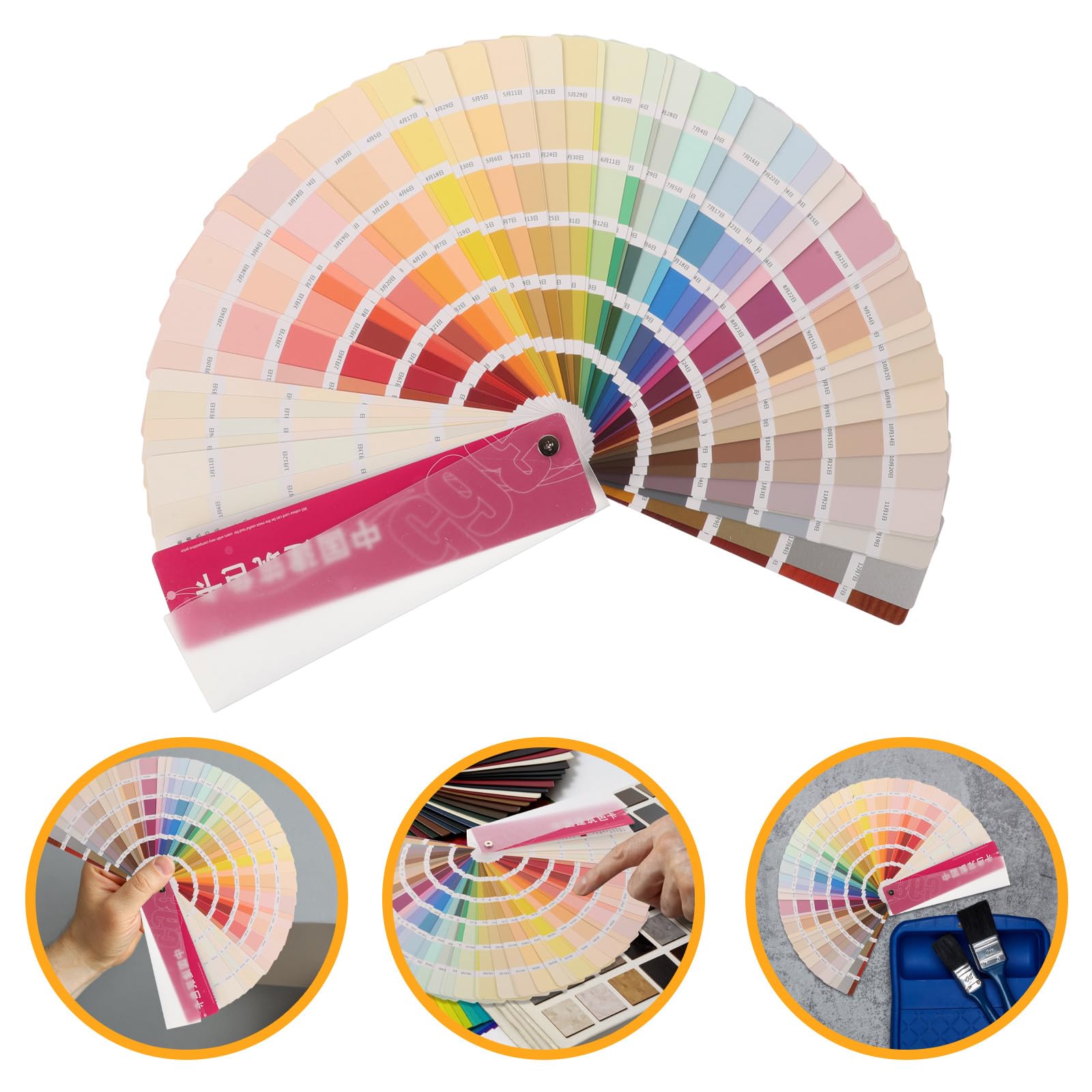 MAGICLULU Campioni di Vernice 365 Colori Standard in Carta Campione, Set per Verniciatura di Pavimenti e Oggetti, Adatto a Professionisti e Uso Domestico