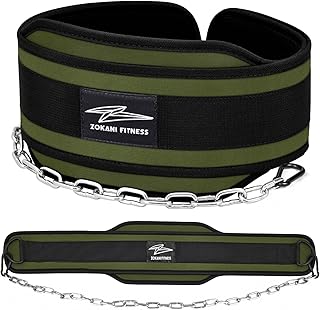 Hold weights up to 800lbs Zokani Dip Belt with Chain for Heavy Weightlifting Exercises