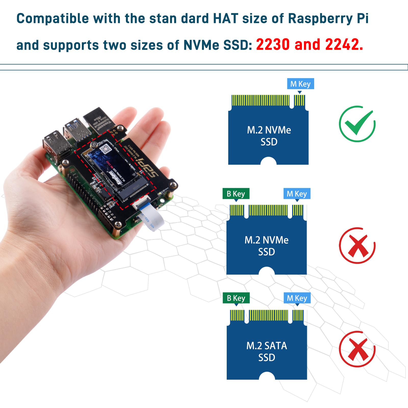 Amazon.co.jp: GeeekPi N05 PCIe M.2 NVMe SSD ボード、メタルケース