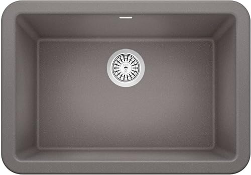 Vista 29 de Blanco Ikon Silgranit - Fregadero de cocina, 27x19x9, negro carbón