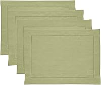 Vista 83 de Solino Home - Camino de mesa de lino con punto vainica, manteles individuales y servilletas