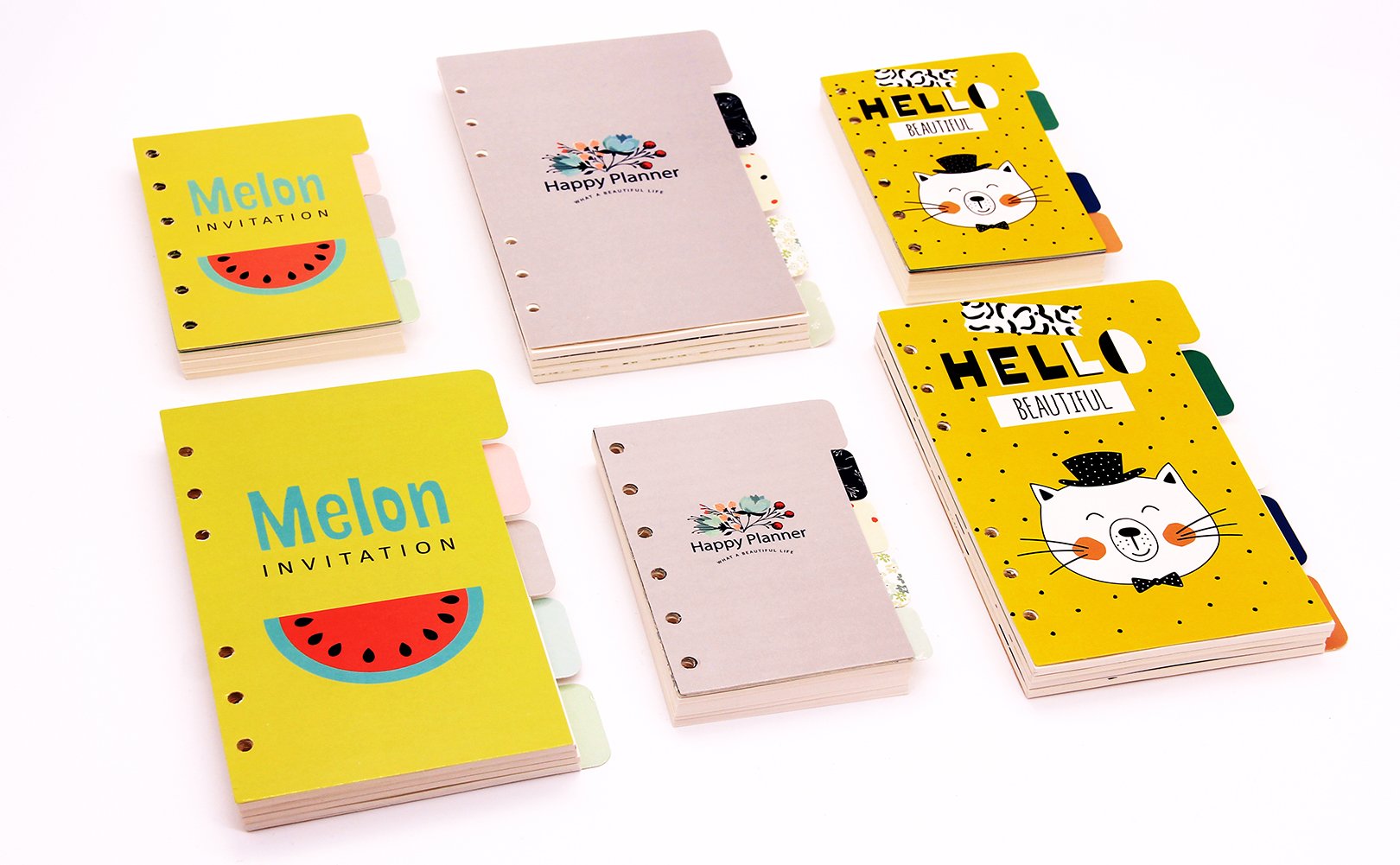 Buy LABON'S A6 Refillable Paper for Ring Binder Filofax 6 Hole 100