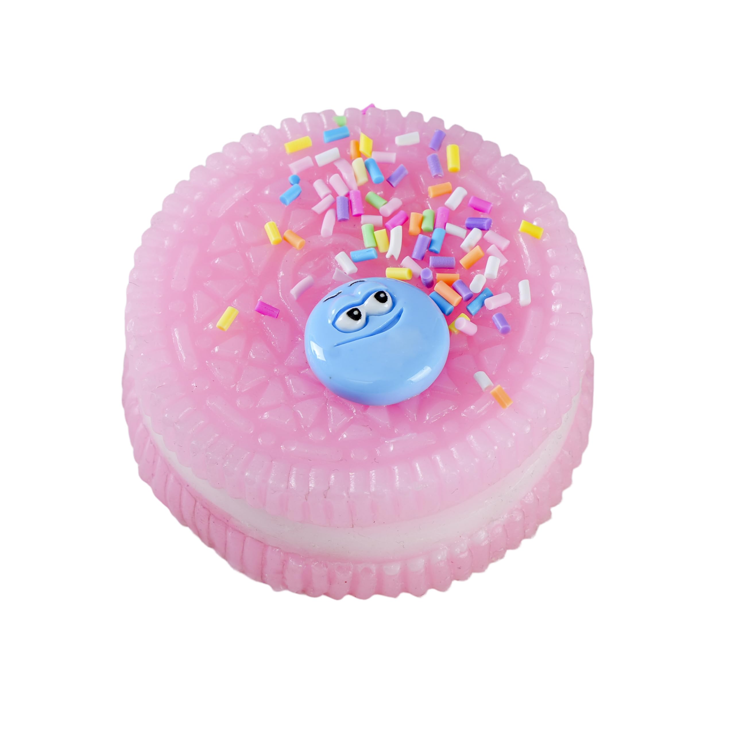 Taba Squishy Biscuits Squeeze Toys,Sensory Fidget Toy for Your Best Mellow and Chill,Party Favors,Perfect Desk Accessory for Adults (Pink)